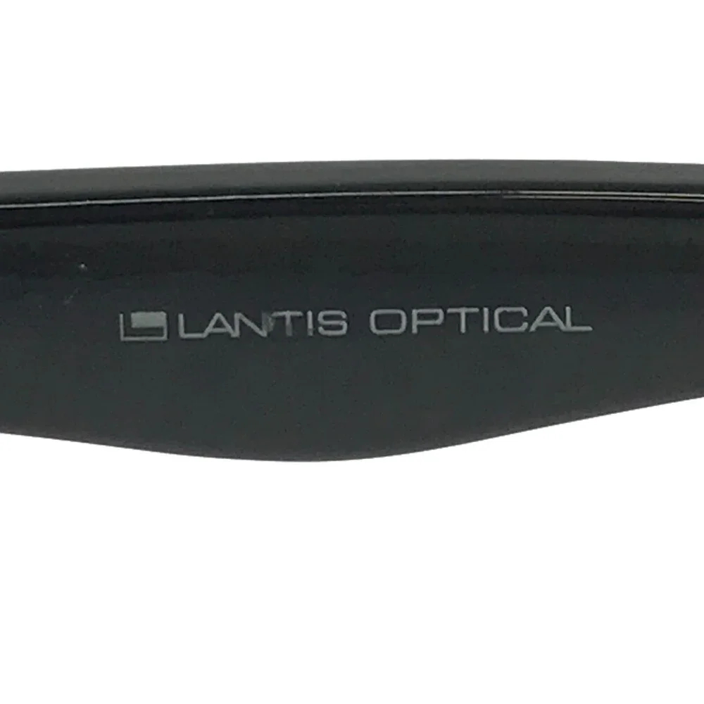 Lantis Eyeglasses Frames L6018 BLK Black Rectangular Full Rim 52-17-145